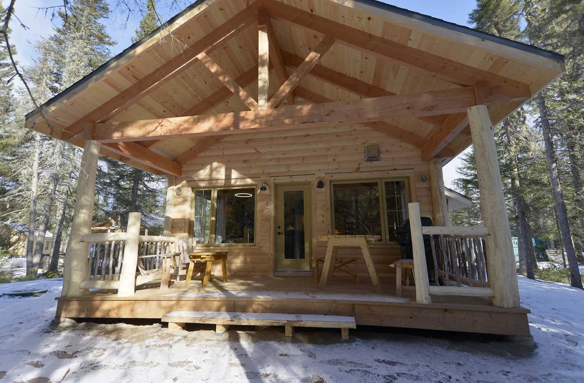 Chalet en bois rond à louer dans la région de Charlevoix